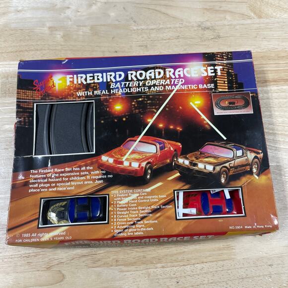 Firebird Road Race Set Vintage 1985 Battery Operated Complete in Box - Picture 1 of 8